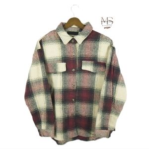 Burgundy/Black Shacket